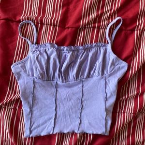 Light purple ruched cami